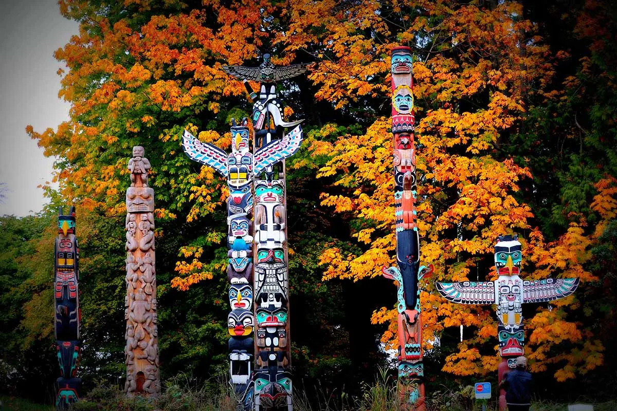Totem Poles in Stanley Park