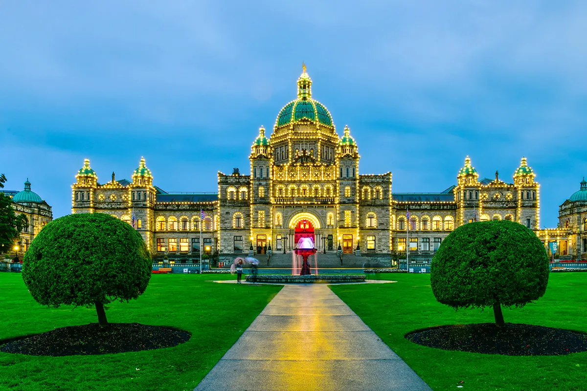 BC Parliament Building in Victoria