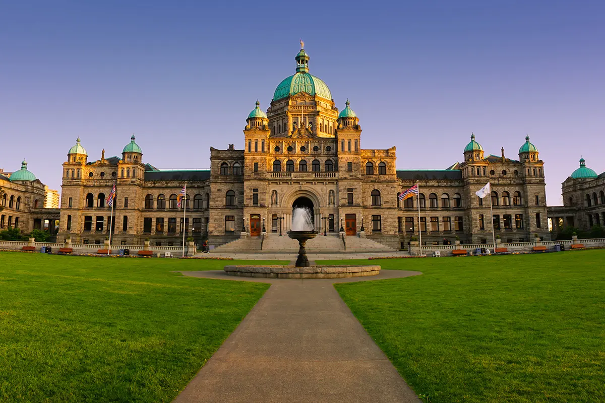 BC Parliament Building in Victoria