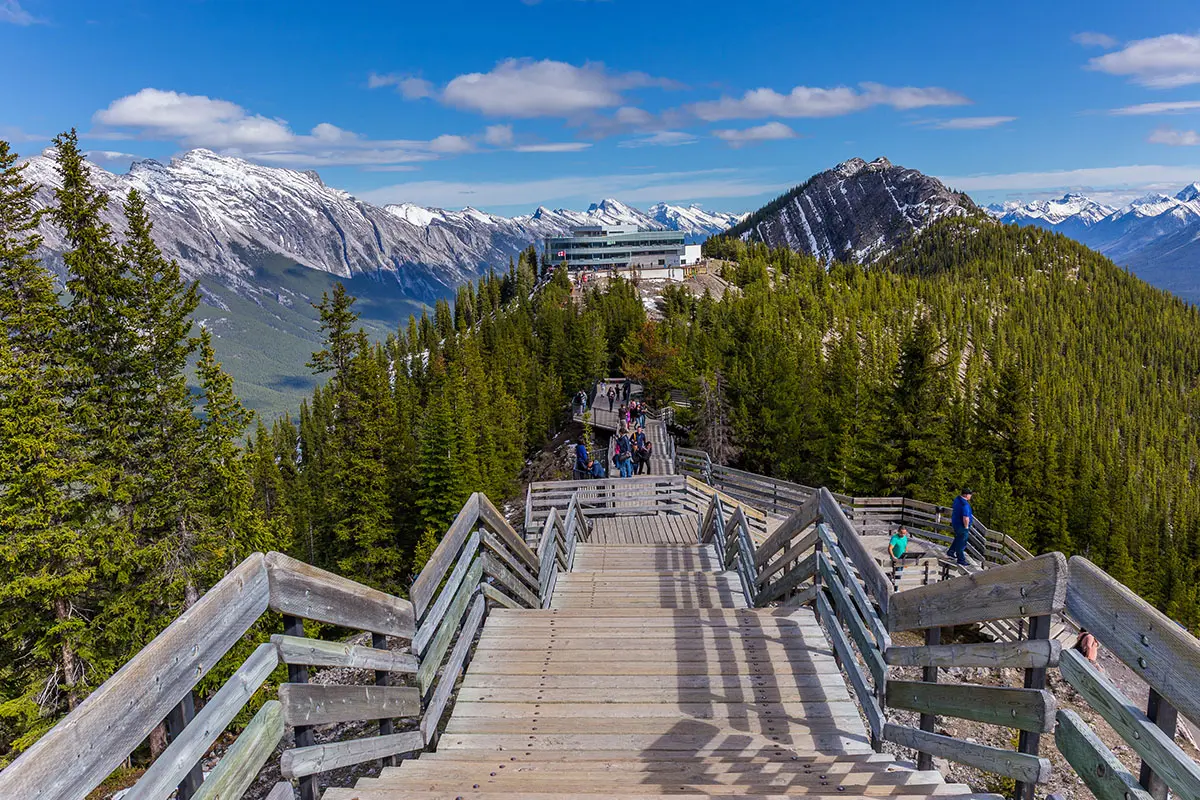 Summit of Sulphur Mountain in Banff